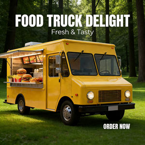 Camión de Comida Rápida Totalmente Equipado con Acero Inoxidable, 4 Ruedas, Equipo de Cocina Hecho a Medida, Remolque de Comida Cuadrado de Gran Capacidad - Product Image 5