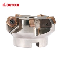 Tête de fraisage à ébavurer CNC HSB-MFPN66 pour coupes lourdes, fraise indexable MFPN et insert de fraisage en carbure PNMU pour tour