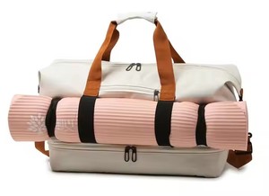 Bagages de cabine étanches avec logo personnalisé sac de sport pour hommes et femmes sac de sport étanche avec compartiment à chaussures sac de voyage sportif - Product Image 4