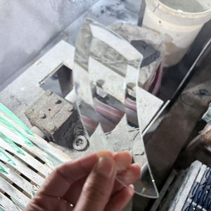 5mm tam giác cửa sổ kính bevel cụm óng ánh lưỡng sắc tam giác hình dạng thủy tinh chamfered cầu vồng vát mảnh thủy tinh nhà máy - Product Image 3