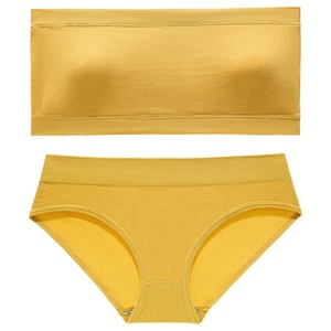 Lingerie sexy sans bretelles, ensemble soutien-gorge et culotte push up pour femmes, 2 pièces, personnalisation à chaud - Product Image 6