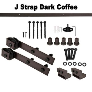 GUJIE Porta Scorrevole in MDF Impermeabile 84x36 Pollici, Kit Hardware Personalizzabile, Disponibile in Magazzino Los Angeles, Spedizione Gratuita - Product Image 6