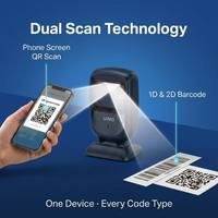 Lector de Códigos QR Omnidireccional de Escritorio, Conexión USB, Plug & Play, 1D 2D, para Tiendas de Conveniencia, Pagos WeChat, Caja Registradora
