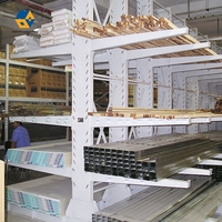 Étagère de stockage en porte-à-faux de qualité supérieure avec certification ISO10012 pour une utilisation efficace en entrepôt