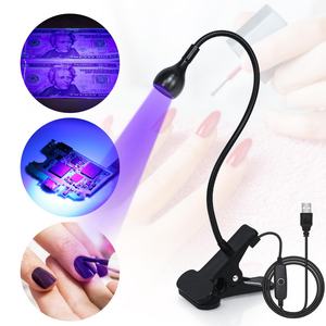 Lampe UV LED 3W noire et argentée à col de cygne et pince, 35NM, pour séchage et polymérisation des ongles en gel – Meilleure vente - Product Image 6