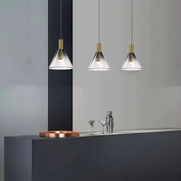 Lampe suspendue LED moderne en cristal, multicolore, décorative d'intérieur, en verre, avec cadre en fer, pour maison, hôtel, restaurant, ampoule longue