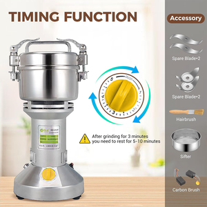 Dry Chilli Pepper 100% Copper 1480w Household Kitchen Electric <strong>Corn</strong> <strong>Pill</strong> Powder Mill Grinder <strong>Machine</strong> - Product Image 5