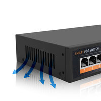 MEIWEISI MWS-SG821Q Enterprise 8+2+1F Full Gigabit Smart POE Switch 48V Watchdog VLAN Extender Port untuk Hotel, Taman, dan Perumahan