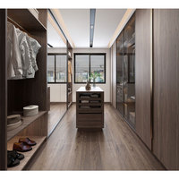 Armoire Moderne en Bois Massif pour Chambre à Coucher, Appartement et Hôtel - Meuble de Rangement pour Vêtements