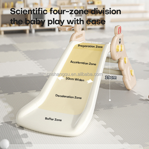 Bé có thể gập lại trượt với bóng rổ Hoop nhà trong nhà Playhouse với nhựa đồ chơi trượt cho trẻ em trong mẫu giáo hoặc phiêu lưu công viên - Product Image 4