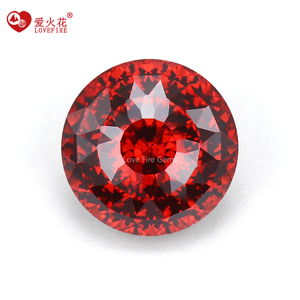 Venta de Fábrica, Circonita Cúbica de Grado 5A en Existencia, Forma Redonda, Corte Estrella Brillante, <span class=keywords><strong>Rojo</strong></span> Granate, 6.0mm-8.0mm, Piedra Preciosa Artificial - Product Image 6
