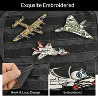Patch brodé OEM ODM à 8 motifs graphiques d'aviation, avec fixation auto-agrippante, pour accessoires vestimentaires et uniformes