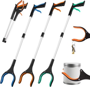 Lot <span class=keywords><strong>de</strong></span> 8 pincettes ramasseurs <span class=keywords><strong>de</strong></span> déchets en alliage d'aluminium <span class=keywords><strong>de</strong></span> 83 cm avec poignée en plastique <span class=keywords><strong>pour</strong></span> personnes âgées - Aide à la mobilité <span class=keywords><strong>pour</strong></span> la maison et le jardin - Extension <span class=keywords><strong>de</strong></span> bras - Product Image 5