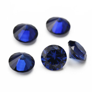 Lab Grown Ruby Corte redondo Pulido <span class=keywords><strong>Sangre</strong></span> Rubí Piedras preciosas Rojas Lab Creado Suelto Rubí Tratamiento térmico Color Play/Fire 1-3mm - Product Image 5