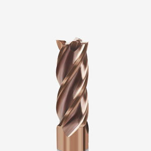 4F katı karbür frezeler Metal kare düz yüz freze için CNC freze kesicisi freze uçları HRC 45/55/65/70 - Product Image 4