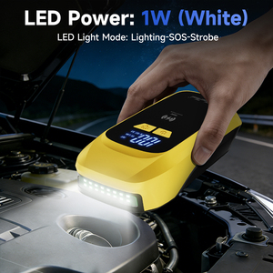 OEM ODM, Arrancador de Coches Portátil de 12000 mAh, Dispositivo de Arranque de 12 V con Cargador Inalámbrico, Linterna LED TH-JS-201 de Alta Potencia - Product Image 4