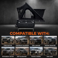 Tente de toit rigide 4x4 pour pick-up, camping-cars, camping, overland, tout-terrain, tourisme en plein air