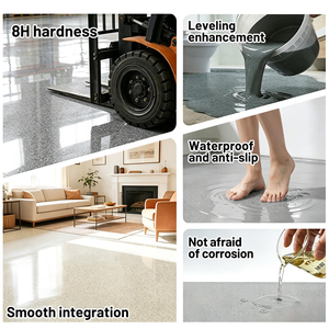 <span class=keywords><strong>Peinture</strong></span> de <span class=keywords><strong>sol</strong></span> autolissante à base de sable coloré époxy pour entrepôts industriels, garages, résistante aux produits chimiques, pour intérieur et extérieur - Product Image 6