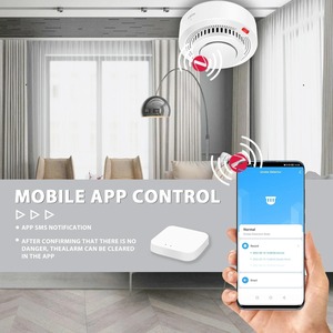 <span class=keywords><strong>Détecteur</strong></span> <span class=keywords><strong>de</strong></span> <span class=keywords><strong>fumée</strong></span> intelligent Tuya <span class=keywords><strong>Zigbee</strong></span> Mini 80 mm, <span class=keywords><strong>détecteur</strong></span> d'incendie électrochimique, sirène puissante 85 dB, hub Tuya requis, étanche - Product Image 1