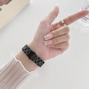 Correas delicadas y desmontables de acero inoxidable para Apple <span class=keywords><strong>iWatch</strong></span>, tres cuentas, <span class=keywords><strong>precio</strong></span> de fábrica, Ultra 8 7 <span class=keywords><strong>6</strong></span> 5 - Product Image 4