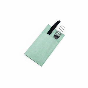 Tovaglioli Tascabili Kanguro Bianchi 40x40cm con Stampa Verde Cow Boys, 960 Pezzi, B2B - Product Image 2