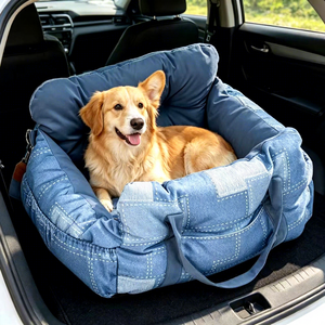 Cage de transport pour animaux de compagnie, pour petits <span class=keywords><strong>chiens</strong></span> uniquement, siège auto pour petits <span class=keywords><strong>chiens</strong></span>, sécurisé pour les sorties, comparable à Bear, cage anti-salissure pour chien - Product Image 5