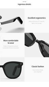 Kính Mắt Âm Thanh Thông Minh Không Dây Loa Âm Thanh Nổi Kính Râm <span class=keywords><strong>Bluetooth</strong></span> Nghe Nhạc Thể Thao - Product Image 6