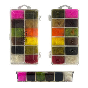 Matériel de pêche à la mouche Euro Seal importé de haute qualité, collection de 12 couleurs, boîte de rangement pour lac et ruisseau (B13) - Product Image 5