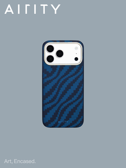 AIRITY Top Selling Blue Aramid Fibre Shockproof with Magnetic Ultra-Thin Design Phone case for iPhone 17 Pro Max