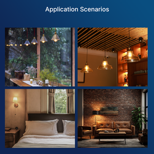 アンビエンスエレガントなバイブクリアガラスLEDエジソン電球ST58 4W 2700K非調光可能E27 470lm装飾電球 - Product Image 6