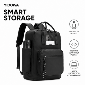 Sac à dos pour ordinateur portable personnalisé OEM, extensible, avec poche pour bouteille d'eau, compartiment de protection pour ordinateur portable, séparation sec/humide, sac de voyage et de travail - Product Image 1