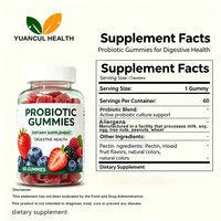 Gummies Probiotiques OEM Marque Privée Saveur Fruits Mixtes Faible MOQ Vente en Gros