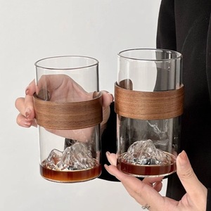 Tazza da tè in vetro silicato di boro alto; Tazza d'acqua monostrato per uso domestico; Guardare il <span class=keywords><strong>caffè</strong></span> di montagna e la tazza di latte di ferro. - Product Image 3