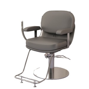 Chaise de salon de coiffure à base ronde en cuir de luxe Successeur avec rembourrage confortable <span class=keywords><strong>Chariot</strong></span> de salon de manucure SPA-Ready - Product Image 4