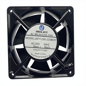 EN İYİ 220V AC Elektrikli Aksiyal Soğutma Fanı 120mm Çift Bilyalı Rulmanlı PBT Kanatlı 120x120x38mm ODM Havalandırma Egzozu - Product Image 1
