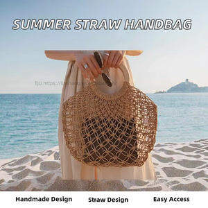 New Trending Luxury Women's <b>Handbags</b> Brand Designer Straw Messenger Bags Fashion Open Bucket Shape <b>Chain</b> Strap Tanjing - Product Image 2