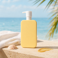 Bouteille pulvérisateur carrée en PEHD 120 ml 250 ml avec logo personnalisé, rechargeable, vide, pour shampoing, sérigraphie BOQUN, vente en gros