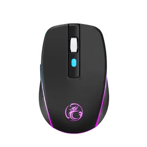 Chuột chơi game quang học không dây IMICE g903 2.4GHz + 5.1 Bluetooth có thể sạc lại thiết kế có đèn nền trong kho! Mô Hình kép không dây - Product Image 1