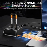 MAIWO M.2 NVMe Dual Disk Solid State SSD Hard Disk Copy Machine Antarmuka Tipe-C USB3.2 Basis Transfer Kecepatan Tinggi untuk Laptop PC