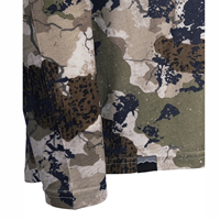 Chemise de combat unisexe légère à capuche avec imprimé camouflage imperméable à l'eau Soft Shell Performance Workout pour adultes Digital Deer Fishing