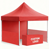 Bannière publicitaire personnalisée 3x3, imprimée, en aluminium, pliable, pour événements intérieurs/extérieurs, auvent, gazebo, toit de protection, stand d'exposition