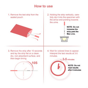 Портативные одноразовые тест-полоски для быстрой мочи, домашний тест на беременность, ручной пластиковый материал, оборудование для патологического анализа - Product Image 4