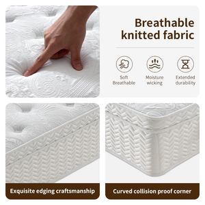 Colchón de Muelles King Queen Size para Hospital, Tejido de Punto de 500g/m, Ecológico, Sin Pegamento, Ortopédico, Enrollable, Suavidad Media - Product Image 2