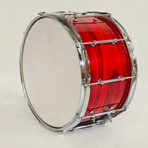 Tambor Metálico Profesional de Arce de Alta Tensión de 14x8 Pulgadas con Acabado en Madera Roja para Banda de Conciertos, Orquesta e Instrumentos de Percusión - Product Image 2