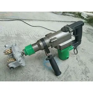 Electric three head handheld ground chisel machine concrete floor drawing machine road bridge ground repair renovation equipment