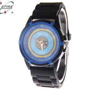 シリコンバンドステンレススチールバックケース付きサッカークラブ時計の多くの種類 - Product Image 5