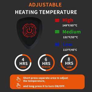 USB sạc pin ấm hơn nước nóng vest áo khoác mùa đông ấm nhiệt nam giới và phụ nữ nước nóng pin vest - Product Image 3
