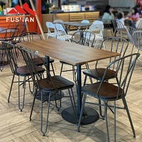 Personnalisation en gros de meubles pour restaurants modernes Cafés Fast Food Restaurants Ensemble de tables et de chaises