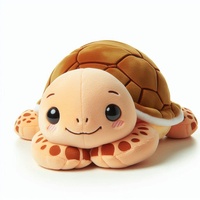 Juguete suave de tortuga de peluche realista de alta calidad, simulación de animales marinos, peluche de tortuga marina adorable