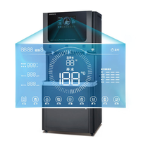 Sistema de Ósmosis Inversa de 5 Niveles AIHUAPU, Dispensador de Agua Fría y Caliente Eléctrico Vertical de Acero Inoxidable para Uso Comercial, Hoteles y Exteriores